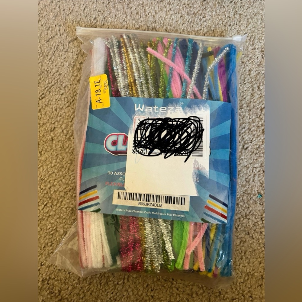 Pipe cleaners with googly eyes